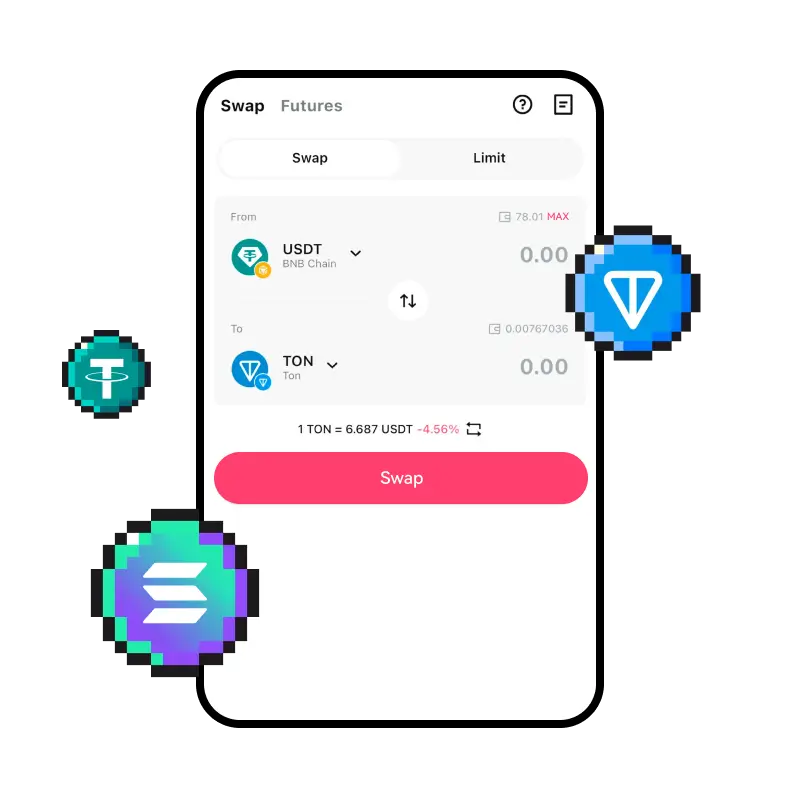 Trade Tokens Effortlessly All in One App